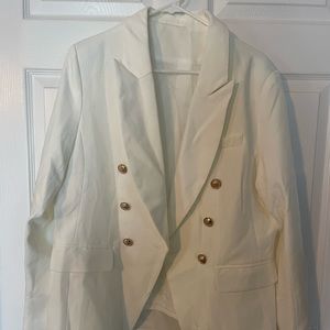 White blazer 2x